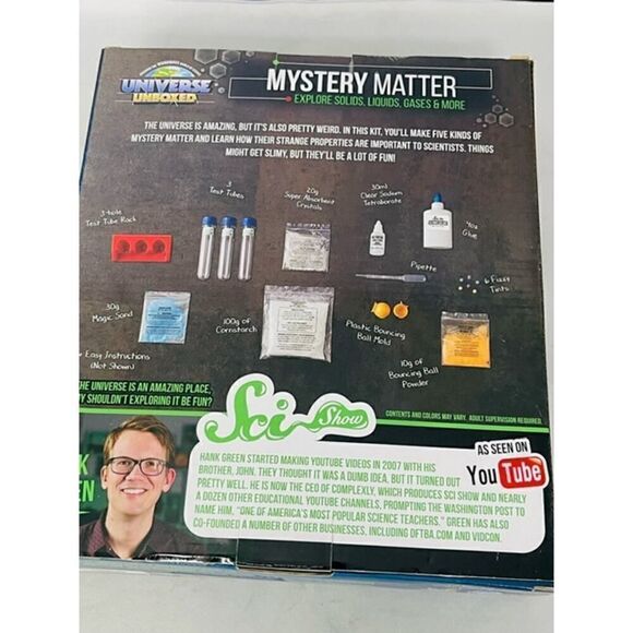 Universe Unboxed Mystery Matter Explore Solids,liquids Gases 20 Cool Experiments - Picture 2 of 3